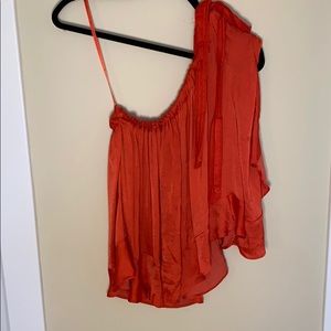 Free People Silky one-shoulder top